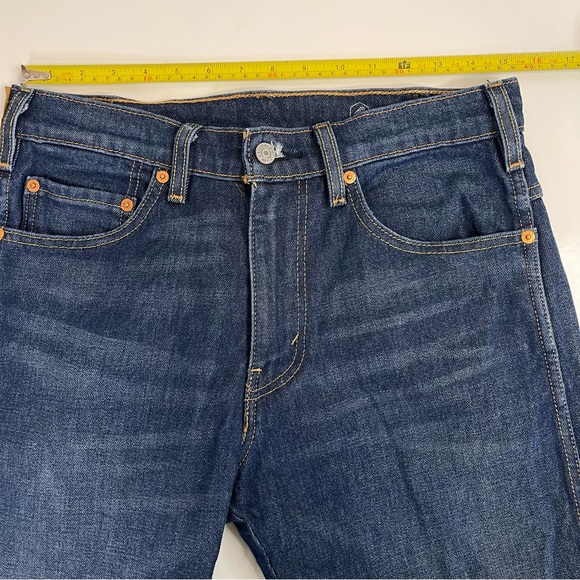 Levis Straight Leg Jeans Mens 30x32 Blue EUC - Picture 11 of 15